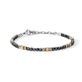 Bracciale Comete Acciaio Ematite PVD Rosè Giallo UBR 1224