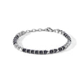 Bracciale Comete Acciaio Lucido Onice Nero UBR 1103