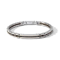 Bracciale Comete Acciaio PVD Nero Rosé e Zirconi Neri UBR 1203
