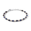 Bracciale Comete Acciaio PVD Rosè Agata Blu UBR 1138