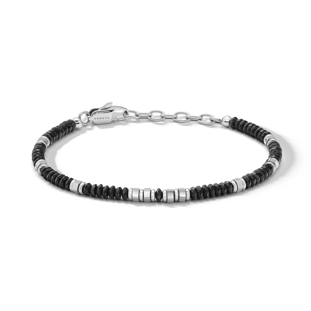 Bracciale Comete Gioielli Acciaio PVD Nero e Zirconi Neri UBR 1339