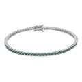 Bracciale Comete Gioielli Argento 925‰ e Cristalli Smeraldo UBR 1384M18