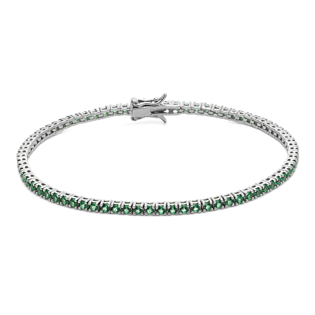 Bracciale Comete Gioielli Argento 925‰ e Cristalli Smeraldo UBR 1384M18