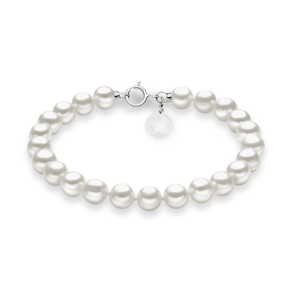 Bracciale Comete Gioielli Filo Perle Acquadolce Oro 18k BRQ 109 AM