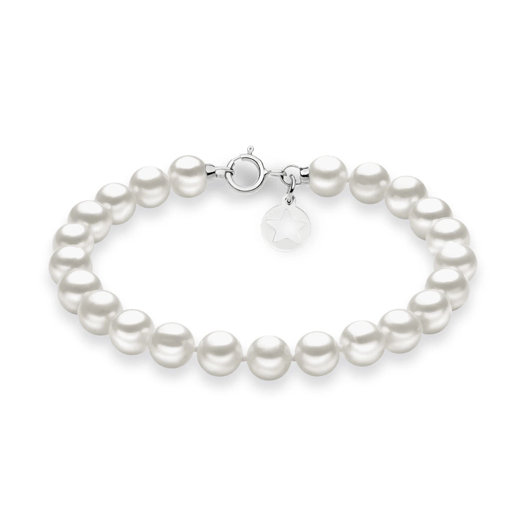 Bracciale Comete Gioielli Filo Perle Acquadolce Oro 18k BRQ 109 AM