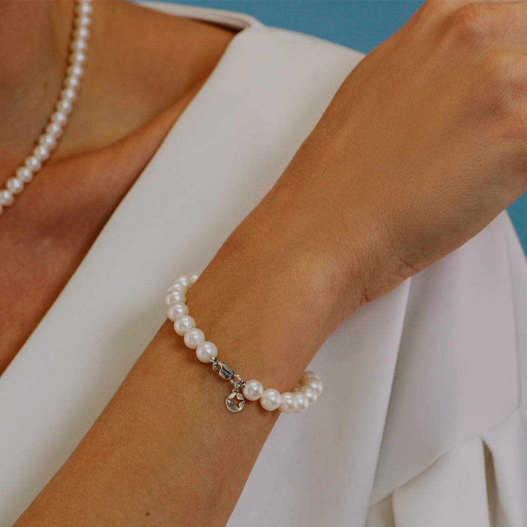 Bracciale Comete Oro 750 Perle BRQ 113