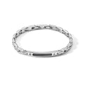 Bracciale Comete Uomo Acciaio PVD Nero e Zirconi Bianchi UBR 1033