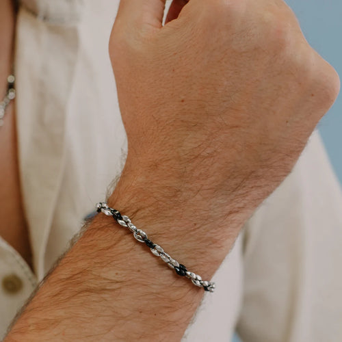 Bracciale Comete Uomo Catena Bicolore Acciaio UBR 1204