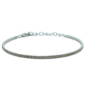 Bracciale Dilvdò Tennis 1.5mm Argento Zirconi Champagne
