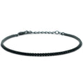 Bracciale Dilvdò Tennis 1.5mm Nero Zirconi Nero
