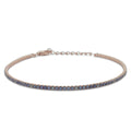 Bracciale Dilvdò Tennis 1.5mm Rosè Zirconi Lavanda & Bianco