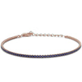 Bracciale Dilvdò Tennis 1.5mm Rosè Zirconi Lavanda