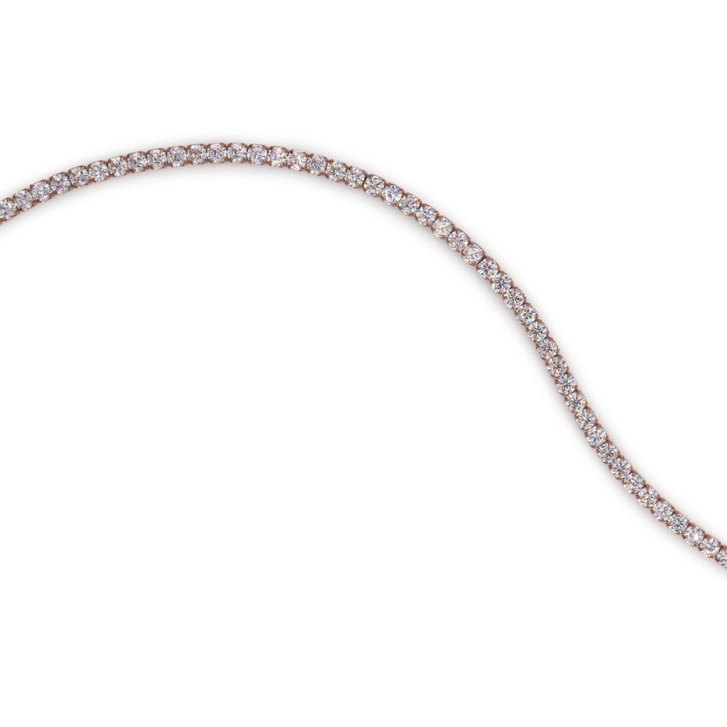 Bracciale Dilvdò Tennis 3mm Rosè Zirconi Bianchi