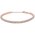 Bracciale Dilvdò Tennis 3mm Rosè Zirconi Bianchi