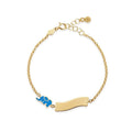 Bracciale Fortuna Elefantino Targhetta Oro Giallo LeBebé PMG034/B