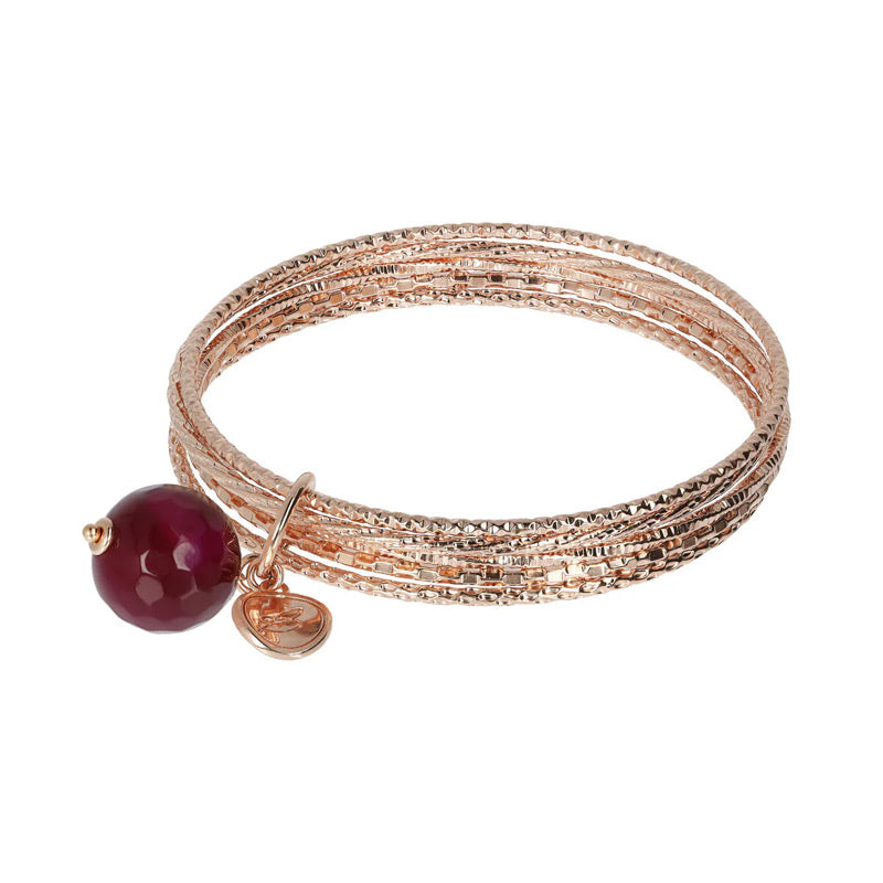 Bracciale Gioiello Multifilo Rigido Pietra Tonda Bronzallure WSBZ01386.PA
