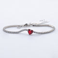 Bracciale Gioiello Tennis Cuore Argento 925‰ Gioielleria Sanetti SNTTBRG03