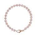 Bracciale Gioiello Tennis Cuori Zirconi Rosa Bronzallure WSBZ02023.RM-LG