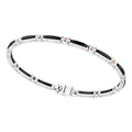 Bracciale Gioiello Argento 925‰ Oro Rosa 750‰ Ceramica Zancan KXB046R-N