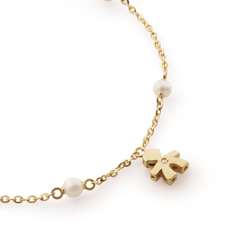 Bracciale Le Perle Bimbo Oro Giallo 375‰ Diamante LeBebé LBB832