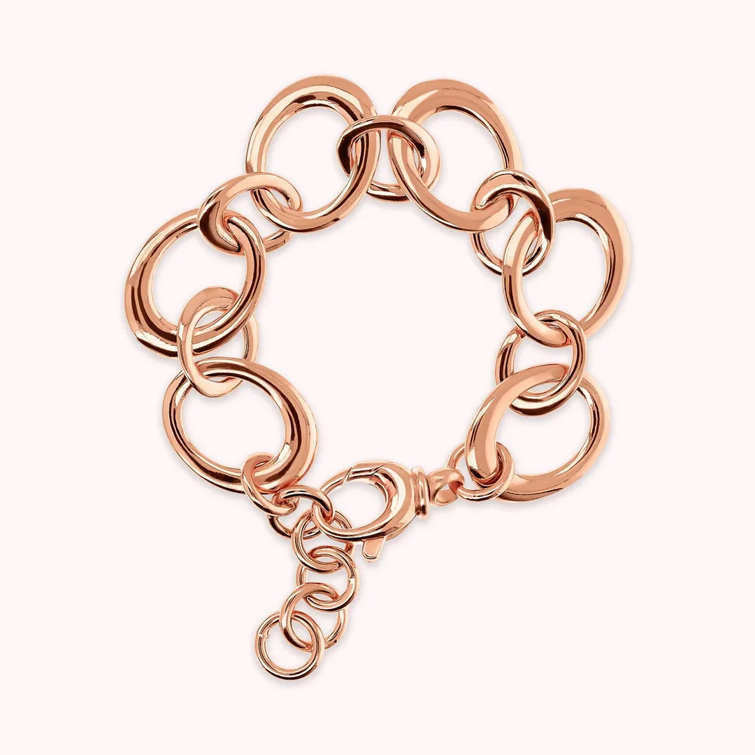 Bracciale Maglie Ovali e Anelli WSBZ02363R