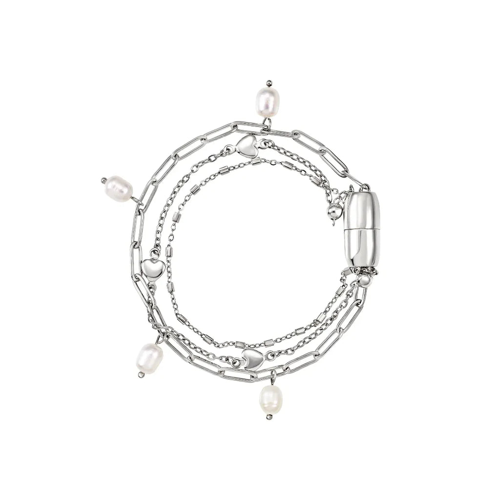 Bracciale Magnetica System Pearl'S Dream Acciaio TJ4234