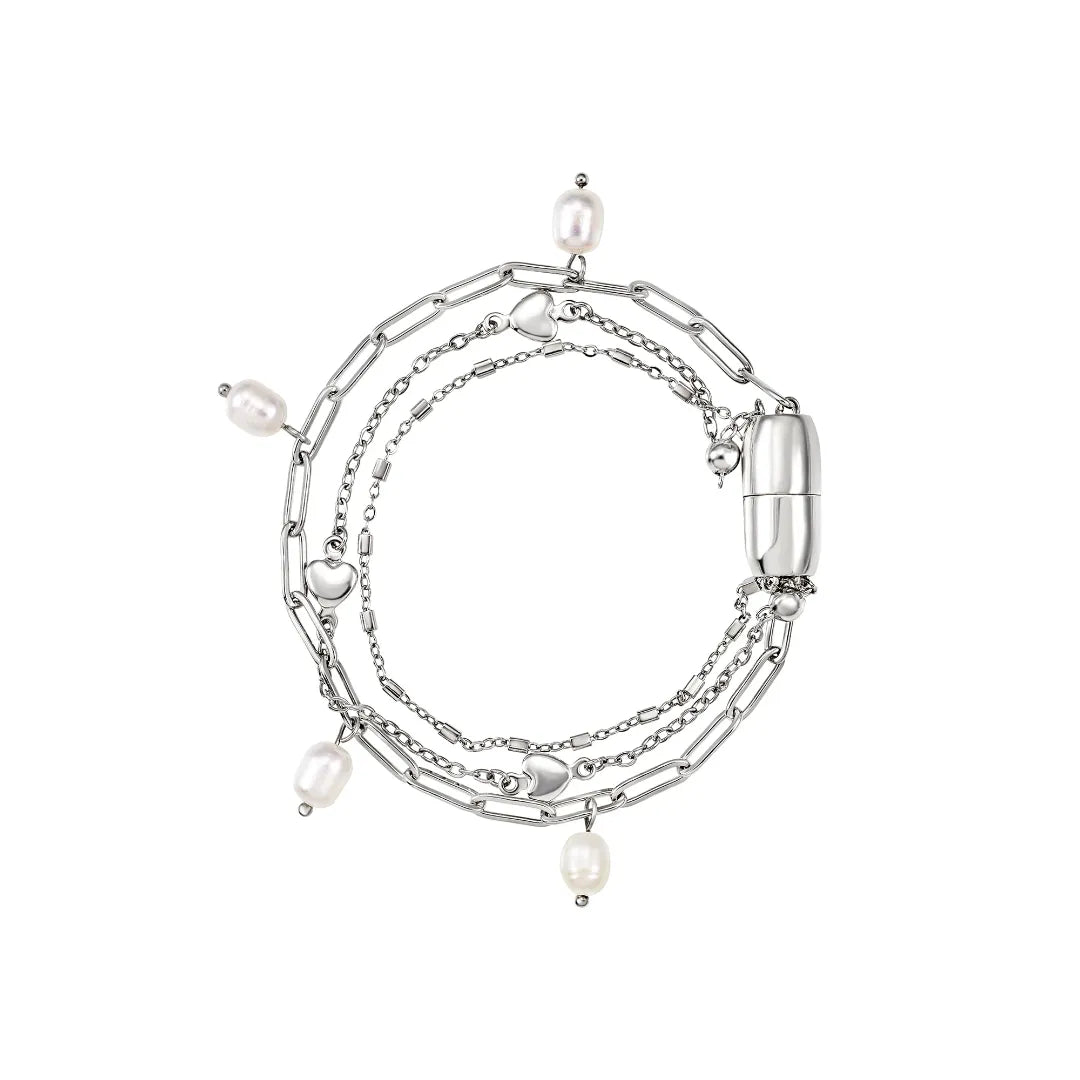 Bracciale Magnetica System Pearl'S Dream Acciaio TJ4234