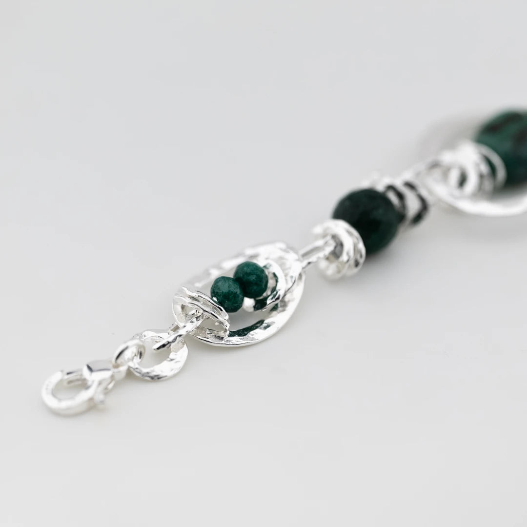 Bracciale Opera Collection Argento 925 e Pietre Verdi CHA506