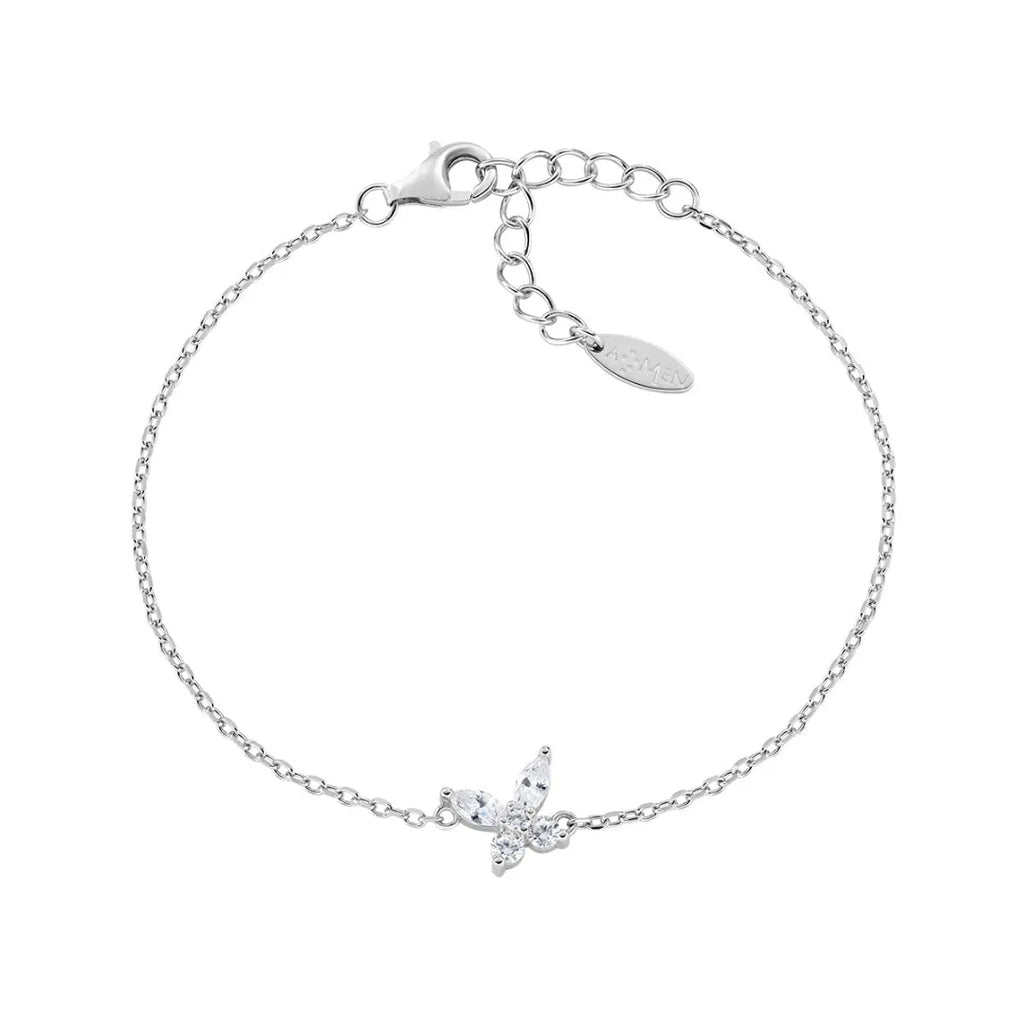 Bracciale Petali Bianco in Argento BRBUTBBB