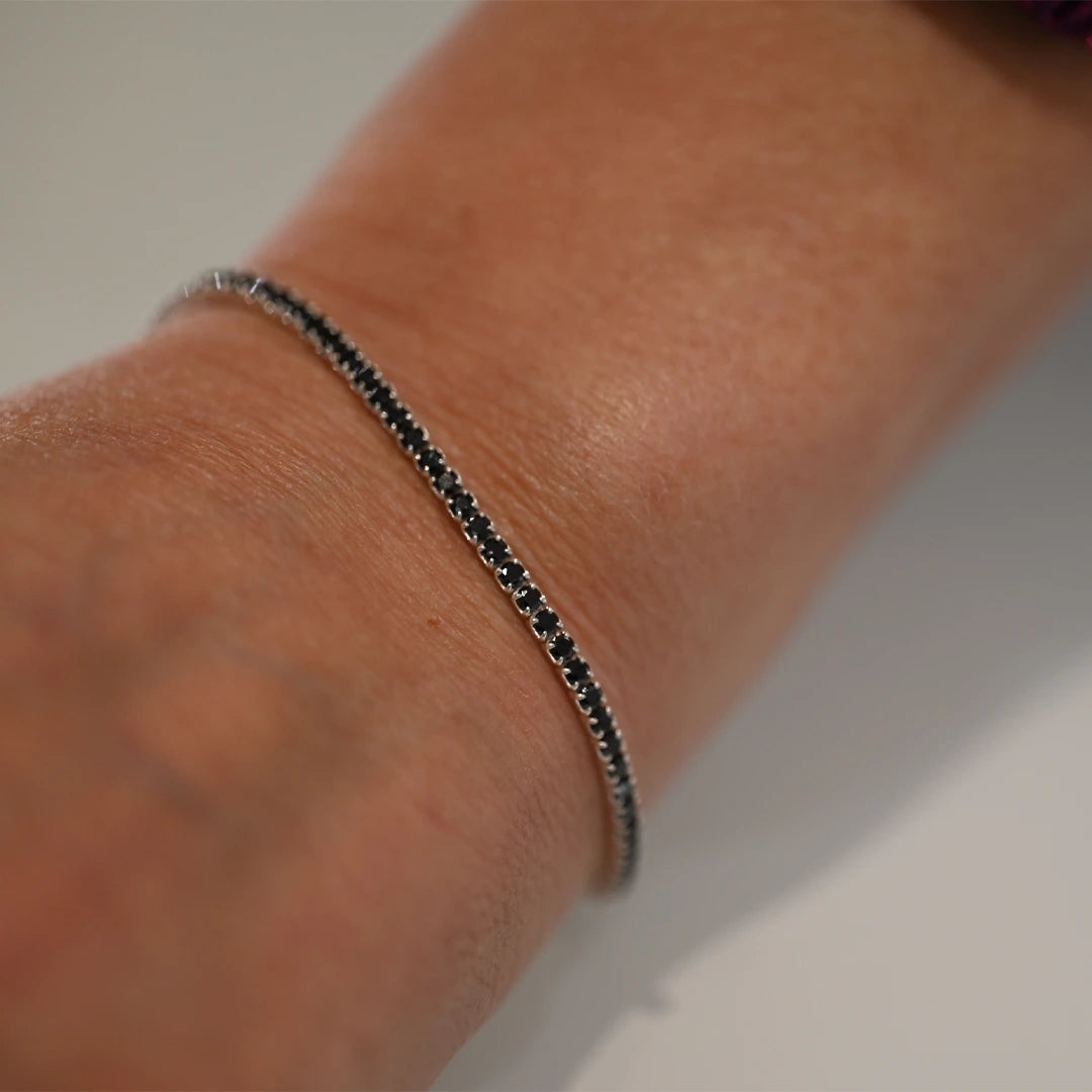 Prenotazione Bracciale Saldato Tennis Argento 925‰ e Zirconi Colorati