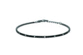 Bracciale Tennis Argento 925‰ Nero Zirconi Nero Bianco Diludò BRTCNNALT
