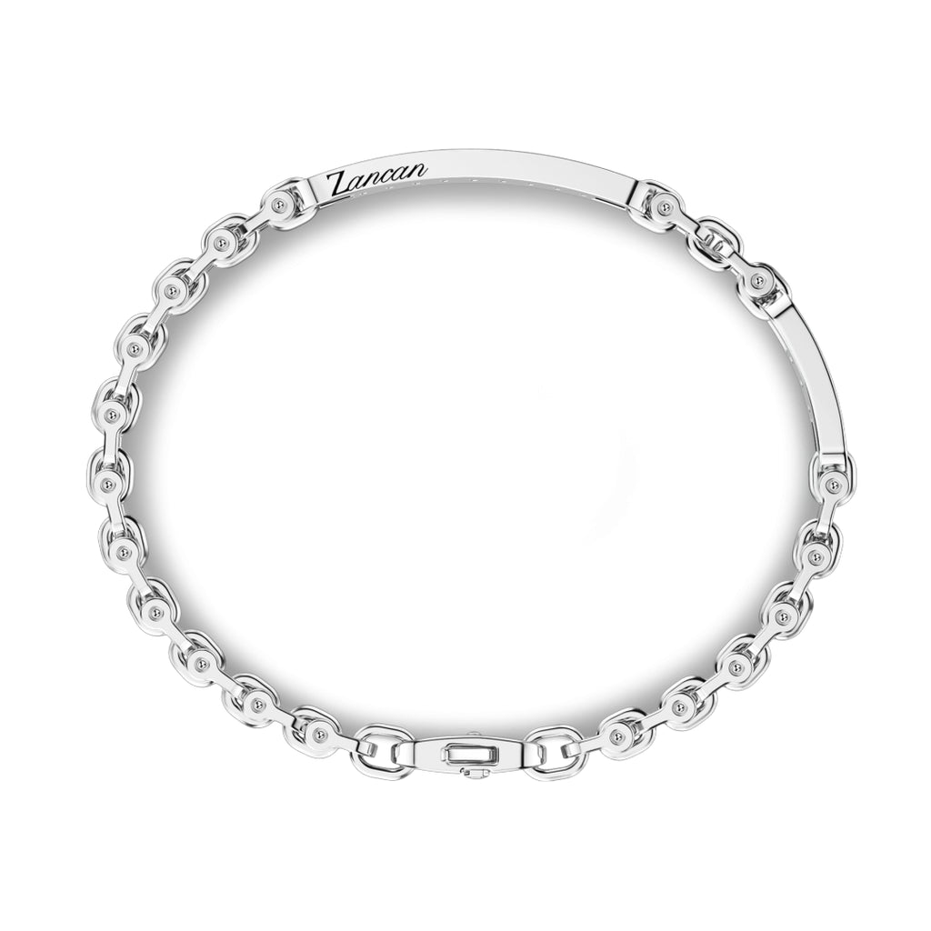 Bracciale Zancan Argento 925 e Spinelli Neri ESB227