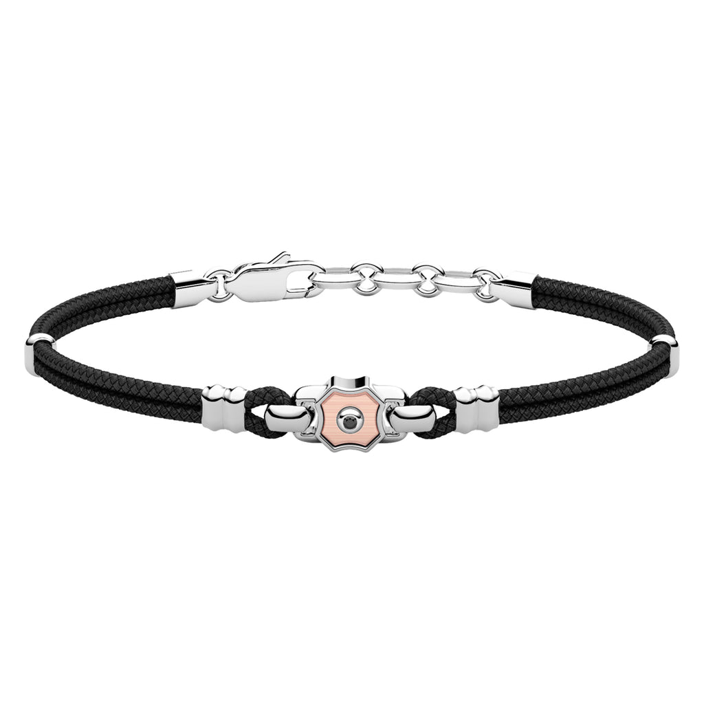 Bracciale Zancan Argento 925 Rosè e Corda Kevlar ESB416R
