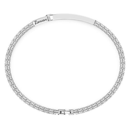 Bracciale Argento 925‰ e Pietre Nere Zancan ESB084