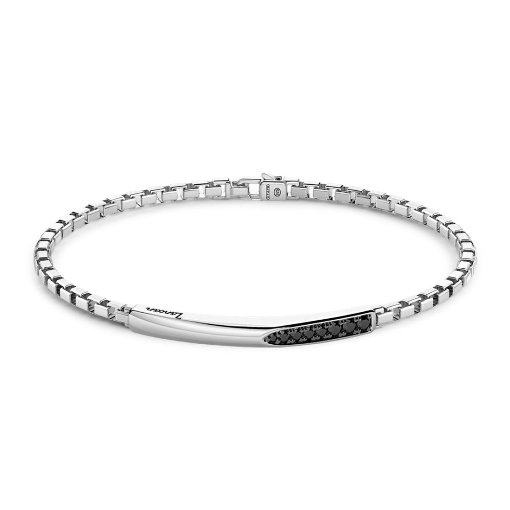 Bracciale Argento 925‰ Pietre Nere Spinelli Zancan EXB820-MA