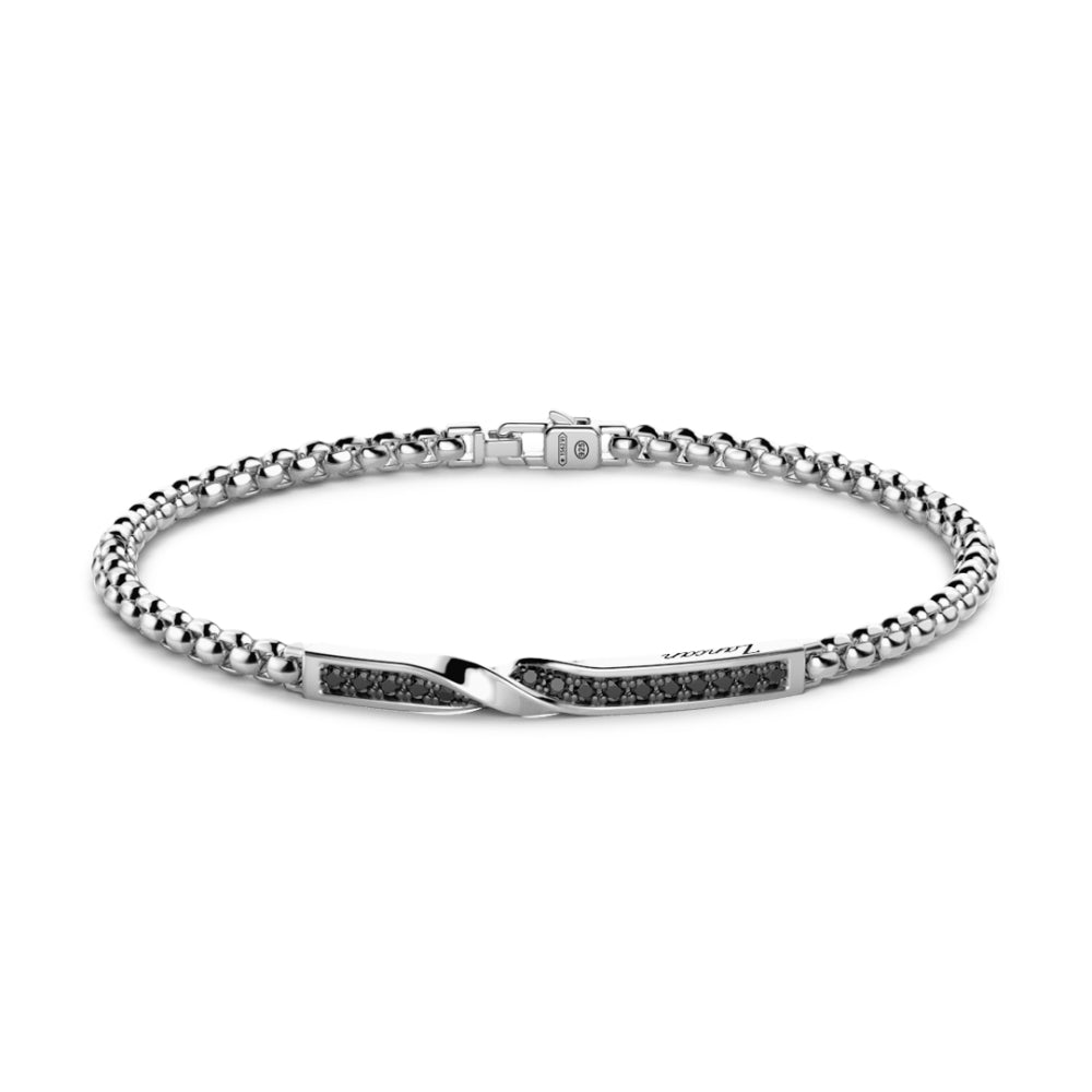 Bracciale Argento 925‰ Pietre Nere Spinelli Zancan EXB956