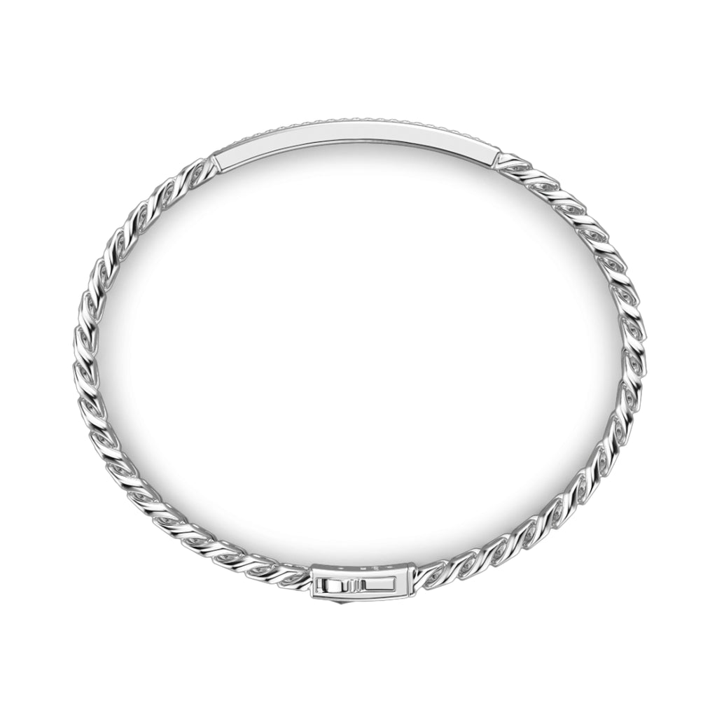 Bracciale Zancan Grumette Argento 925 con Targa EXB654