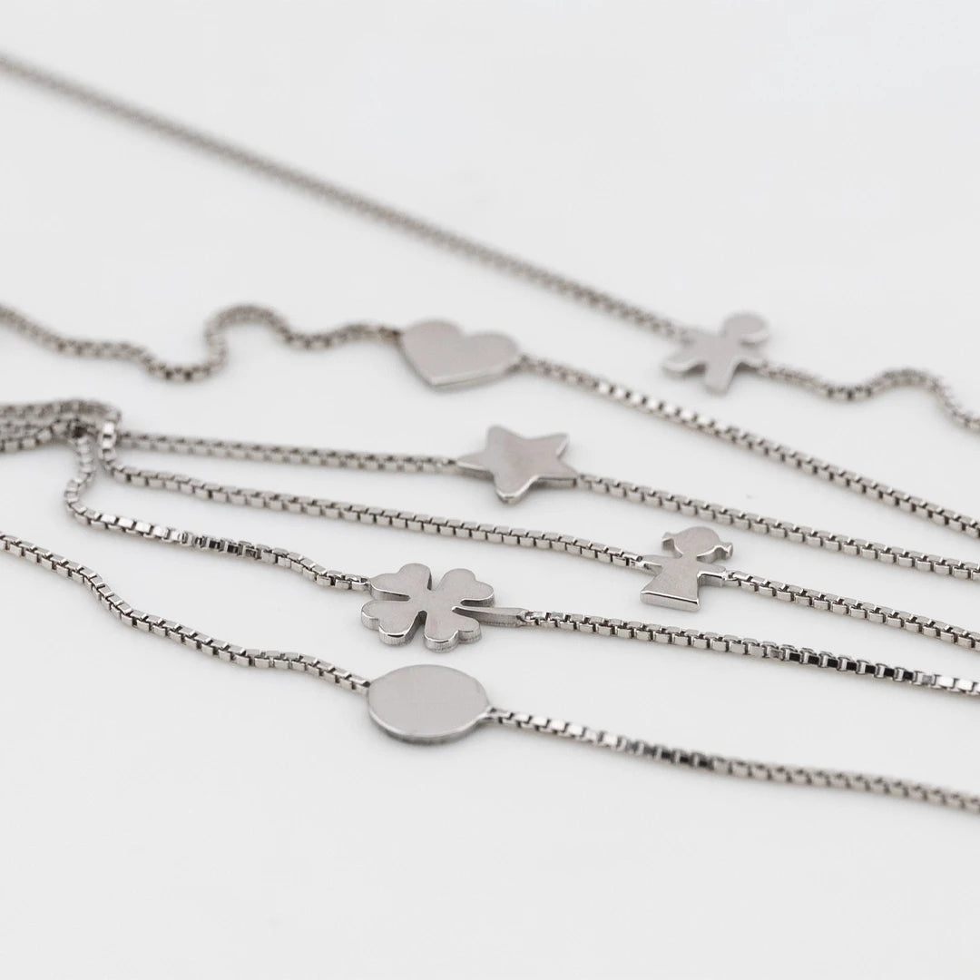 Bracciale Saldato Forever Yours Argento 925‰ Con Charm