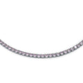 Chocker Dilvdò Tennis Argento Zirconi Rosa