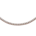 Chocker Dilvdò Tennis Rosè Zirconi Bianchi