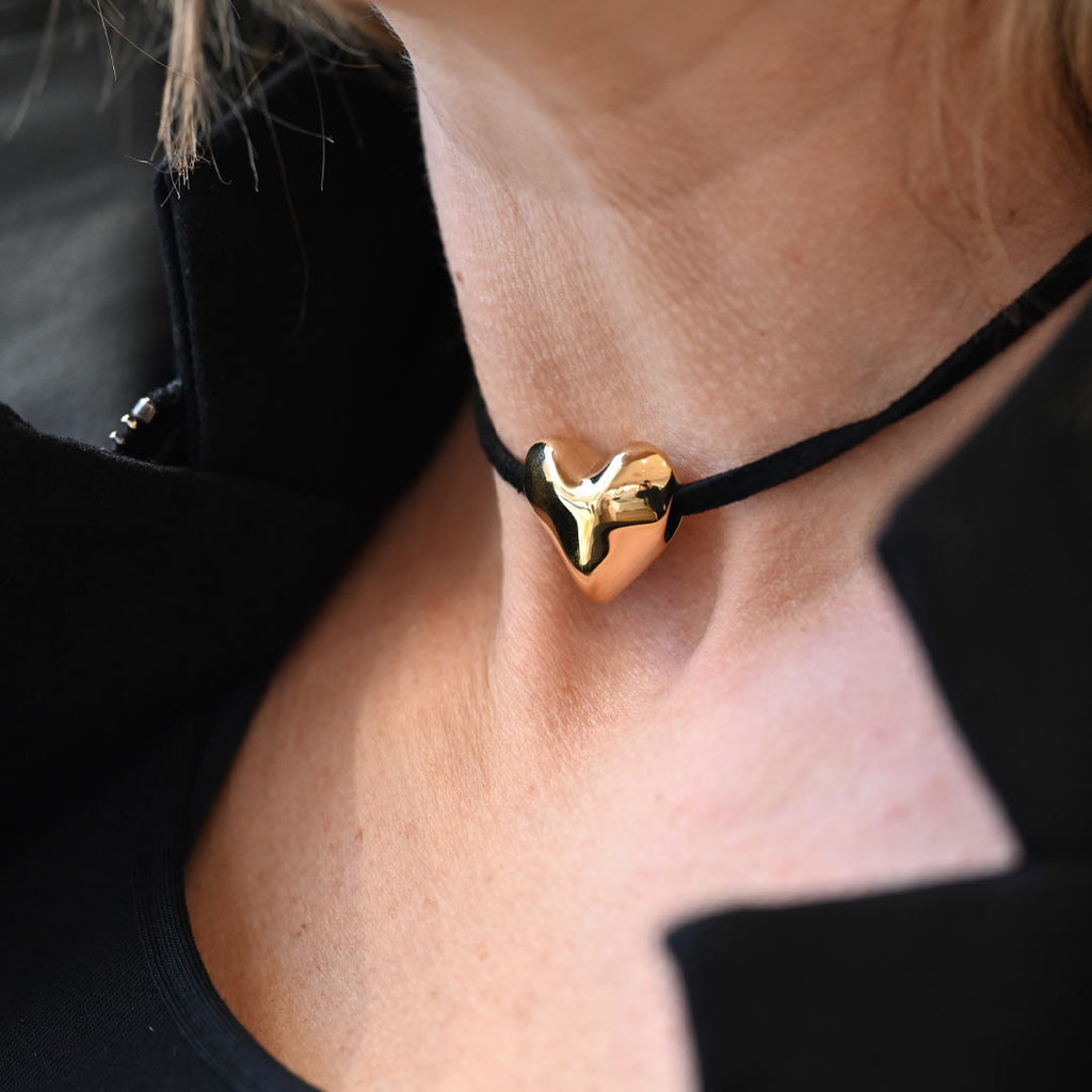 Choker Breil Big Heart Acciaio Dorato TJ3690