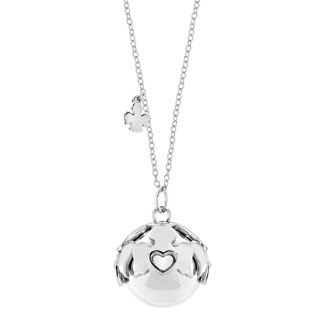 Collana Amen Chiama Angeli in Acciaio Rodiato e Ottone OTCCABBB