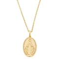 Collana Amen Medaglia Miracolosa Argento 925 Dorata CLMIGM