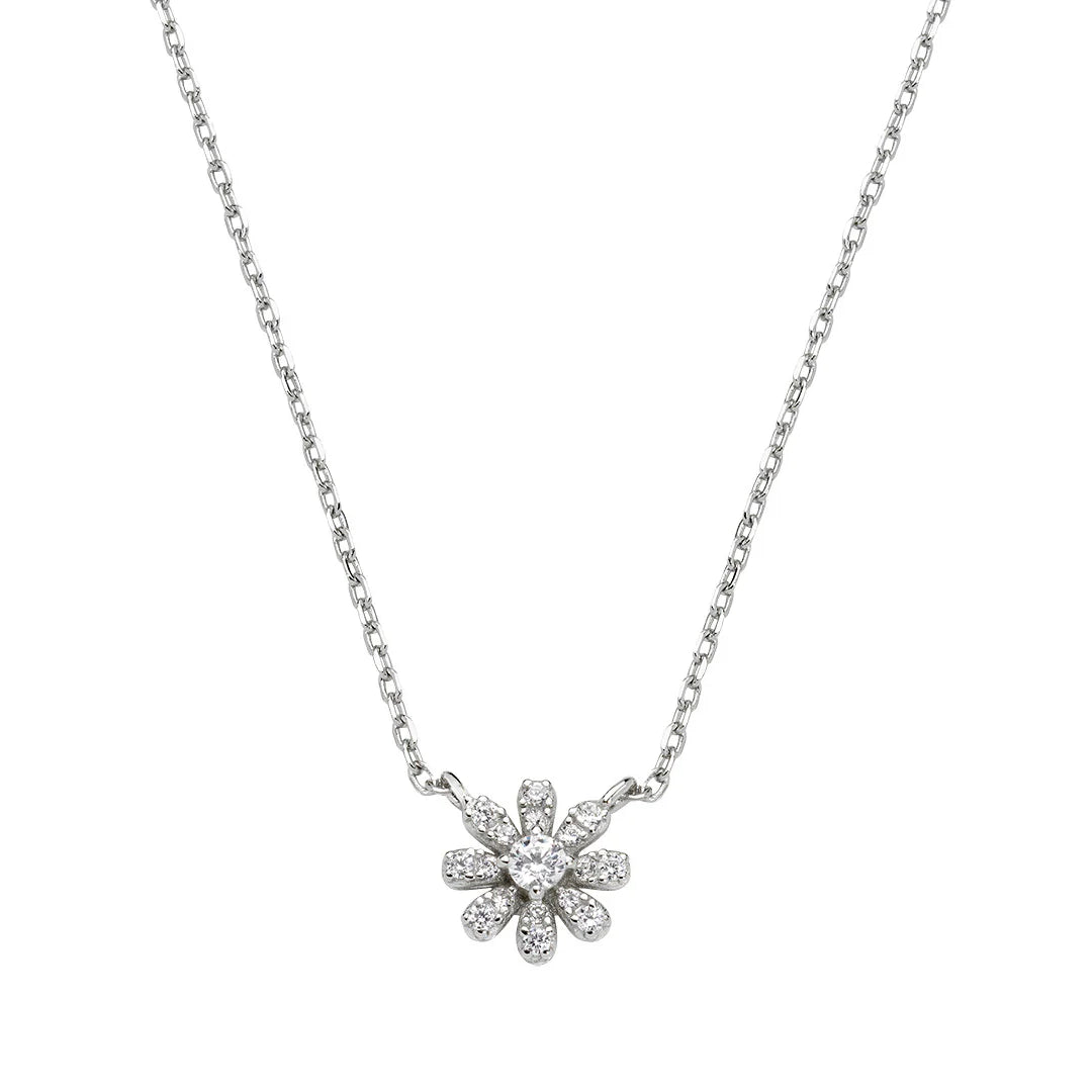Collana Amen Mini Margherita Pavé Argento 925 CLFIPBBZ3