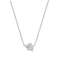 Collana Amen Mini Quadrifoglio Pavé Argento 925 CLQUPBBZ3