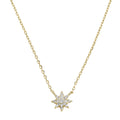 Collana Amen Stella Piccola Pavé Argento 925 Dorata CLSOPGBZ3