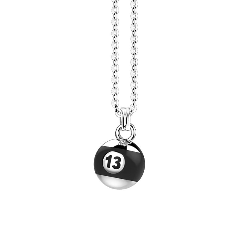 Collana Gioiello Argento 925‰ Pendente Palla Biliardo Zancan ESC136