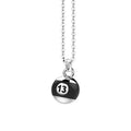 Collana Gioiello Argento 925‰ Pendente Palla Biliardo Zancan ESC136