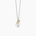 Collana Gioiello Bambino Angelo E Cuore Argento 925‰ Mabina Gioielli 553416