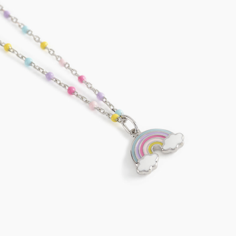 Collana Gioiello Bambino Arcobaleno E Inserti Argento 925‰ Mabina Gioielli 553414
